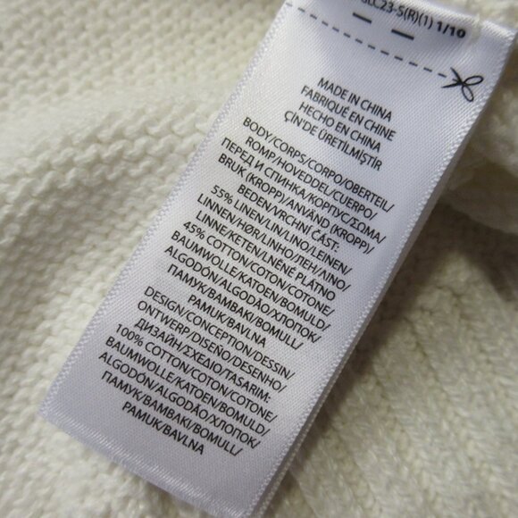 NWT Polo Ralph Lauren Women's Polo Bear Flag Linen-Cotton Crewneck Sweater XXL - Picture 7 of 8